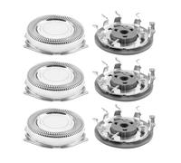 3Pack Replacement Shaver Heads for Philips Series 1000, 3000, 5000 Electric Shaving Blades SH30/50 Stainless Steel Cutting Blades Compatible with Philips Model AT8xx, AT7xx, PT7xx