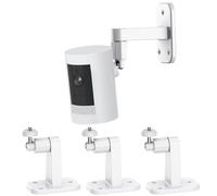 3Pack Ring Camera Wall Mount,Compatible with Ring Stick Up Cam Battery/Plug-in/Camera Pro Battery/Ring Indoor Cam(1st Gen),360 Degree Adjustable No Drill Mount for Ring Outdoor Indoor Camera,White