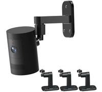 3Pack Ring Camera Wall Mount,Compatible with Ring Stick Up Cam Battery/Plug-in/Camera Pro Battery/Ring Indoor Cam(1st Gen),360 Degree Adjustable No Drill Mount for Ring Outdoor Indoor Camera,Black