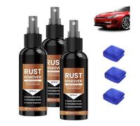 3PACK Rust Remover Spray,2025 Upgrade Rust Remover for Metal, Car Scratch Remover,Upgraded Anti Rusts Iron out Spray, 30ml Iron Stain Cleaner for Metal, Tools, Cars, Chains Multiple Surfaces