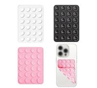 3Pack Silicone Suction Phone Case Double Sided 24 Suction Grips Anti-Slip