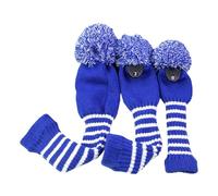 3pack Soft Lined Golfs Club Protectors Driver Fairways Covers Knitted Head Covers Suitable For Various Skill Levels Soft Acrylic Cover