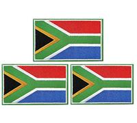 3Pack South Africa Flag Patch South African Flags Patchs, South Africa Tactical Flag Embroidery Patch with, for Hats, Tactical Bags, Jackets, Clothes Patch Team Military Patch