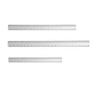 3Pack Straight Edges Tools Ergonomic Grip Enhanceds Visibility for Technical Drafting Homework Clear Ruler Set Ruler for Students