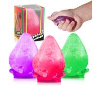 3Pack Stress Cube Stress Ball, Squishy Stress Balls for Adults, Squeeze Sensory Balls Fidget Toys for Kids, Water Drop Fidget Cube Sensory Balls Stress Toys Anxiety Relief