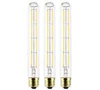 3PACK Vintage LED Filament Bulb T30-8W LED Light Bulb, Medium Screw E27 Base, Clear Warm White 2700K, LED Edison Bulb 70W Equivalent, 220VAC (Pack of 3, 8 Watt)