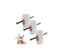 3PACK White Scary Prank Props,Nail in Your Finger Fake Props,Halloween Pranks Prop,Scary PrankToys,Fake Nail Through Finger Prank for April Fool Carnival Party Halloween Bloody Finger Parts