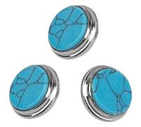 3Pack Yootones Trumpet Valve Finger Buttons Trumpet Key Buttons Caps Replacement Trumpet Repairing Buttons Musical Instruments Accessories (Blue)
