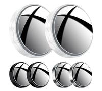 3pair Mirrors For Round - Suction Cup Car Convex Mirrors | 360° Rotatable Mirrors For Car | Car Side Mirrors | H D Mirrors For Car,Suv,Van,Trucks