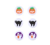 3Pairs Colorful Acrylic Sequin Halloween Earrings Set Funny Cute Cartoon Resin Pumpkin Ghost Bat Witch Black Cat Moon Spider Dangle Earring for Women Halloween Costume Praty Jewelry Festival Gift