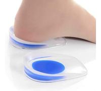 3Pairs Gel Heel Cups, Silicone Heel Cup Pads Cushion Inserts Running Heel Support Pads Orthotic Heel Cup Gel Shoe Lifts Elevator Shoe Pads Insoles for Plantar Fasciitis Heel Spur&Achilles Pain Relieve