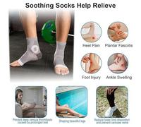 3Pairs Neuropathy Socks - Sock - Soothe Relief Socks for Neuropathy Pain - Plantar Fasciitis Socks-Blue-L
