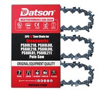 3PC 10-inch Replacement Chain for Greenworks PS80L210, PS80L00, PS60L210, PS60L00, PS60L01, PS60L211 Pole Saw A