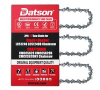 3PC 12 inch Chainsaw Chain for Black+Decker LCS1240 LCS1240B Chainsaw, 12" Replacement Chain for CRAFTSMAN CMCCS620 CMCCS620B CMCCS620M1 Chain Saw