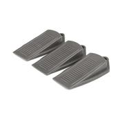 3PC 12CM Heavy Duty Non Slip Rubber Door Wedge Stopper Ideal for Round The Home and Commercial Properties Suitable for Door Gaps
