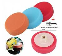 3Pc 150mm Car Polishing Heads Mop Pads Sponge Soft Foam Buffing