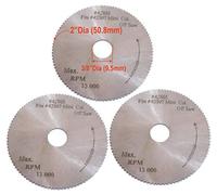 3Pc. 2" x 100T x 3/8" HSS Blade for Mini High Speed Miter Cut Off Saw