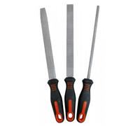 3PC 200MM WOOD RASP CARPENTERS FILE SET 8" FILER FLAT ROUND HALF ROUND WOOD WORK