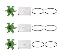 3pc-6303-0007-P Impeller Kit Fits Some Wakeboard Ski Boat Ballast Pumps Replaces Compatible with Jabsco Urethane, Drive Type 4, 6 Blade, 2 Diameter, 7/8 Width, 5/16 Shaft, Plastic Insert