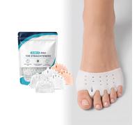 3pc Alignura 3 in 1 Pro Toe Straighteners,Ultra-Thin Silicone Toe Support | Breathable Forefoot Sleeve for Overlapping Curled Toes,Reusable Gel Toe Separator Fit for Sneakers,Sandals And Casual Daily