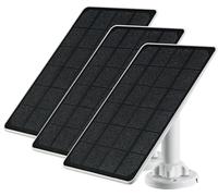 3pc Arlo Solar Panel Charger Compatible with Arlo Essential Spotlight/XL Spotlight Camera, 9.4ft Waterproof Charging Cable, 360°Adjustable Mount with Mico USB Cable, 7.5 * 6.4", 5W 5V