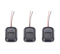 3Pc Battery Adapter for Makita 18V Lithium Battery Power Tool Connector Adapter Dock Holder for Power Tool BL1830 BL1840 Black