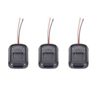 3Pc Battery Adapter for Makita 18V Lithium Battery Power Tool Connector Adapter Dock Holder for Power Tool BL1830 BL1840 Black