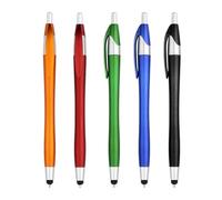 3pc Creative Multifunctional Touch Ballpoint Pen Presses Dual-Purpose Tablet capacitance Pen-Green