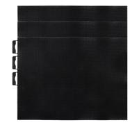 3pc DIY 14CT Plastic Mesh Canvas Sheets 28x21cm for Crafts Crochet Knit (Black)