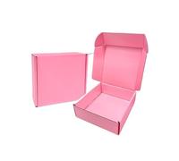 3PC Extra Hard Airplane Box Cosmetics Shirt Wig Gift Wedding Party Paper Folding Clothing Packing for Valentine's Day(Color1,15x15x5cm)