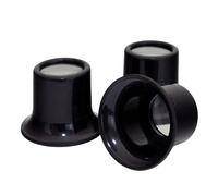3pc Eye Loupe Set | Jewellers Eyeglass Watchmakers Magnifier | Compact Magnifying Glasses with 2x, 5x and 10x Magnification