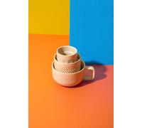 3pc Family Mug Set, 380ml, 200ml and 100ml, Almond La Cafetiere Cream One Size