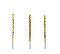 3pc Fully Ground Cobalt HSS Drill Bits with 135 Degree Split Point for Reduced Walking and Improved Accuracy on Hard Surfaces (Set A:3/4/5mm)
