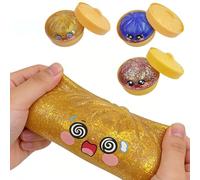 3PC Giant Dumpling Squishys Colorful Dumpling Stress Fidget Squishys Dumplings Toy Giant Mystery Cute Soft Glitter Calming For Relaxation Adults Students Home Office Classroom