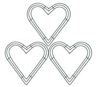 3Pc Green Christmas Wire Wreath Rings 12 Inch Heart Metal Wire Wreath Frame,Wire Wreath Making Rings Base Wire Wreath Form for Xmas Door/Wall Decor DIY Crafts,New Year Christmas Wreath Making Supplies