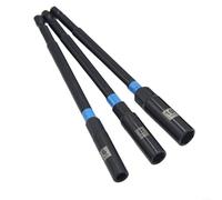 3PC Hex Socket Adapter Set, 150mm Hex Nut Driver Drill Bit Adapter Socket Wrench Extension Sleeve 6/8/10mm