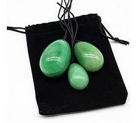 3PC Jade Stone Yoni Egg Set Natural Rose Quartz Vaginal Massage Eggs Ball Repair Vaginal Tightening Kegel Muscle Exercise Care,Type 7