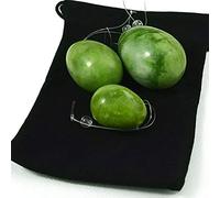 3PC Jade Stone Yoni Egg Set Natural Rose Quartz Vaginal Massage Eggs Ball Repair Vaginal Tightening Kegel Muscle Exercise Care,Type 2