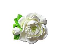 3pc Jasmine Flower Perfume Car'S Air Conditioner Outlet Decoration Spread Fragrance Advanced Aromatherapy Interior(White)