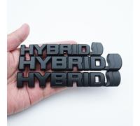 3PC Kits 2019-2023 Hybrid Emblem Overlay 3D Blackout Badge Replacement for RAV4 (Matte Black)