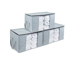 3PC Large Zipped Clothes Storage Bags