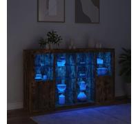 Sideboards with LED Lights Cupboard Side Cabinet 3 pcs Engineered Wood vidaXL