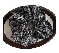 3pc Leopard Print Oversized Scrunchie For Women Elastic Big Hair Tie Girls Black Rubber Bands Retro Rope(Color 6)