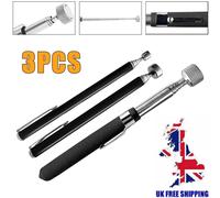 3pc Magnetic Pick Up Tool 2/5/10lbs Telescopic Extending 610/620/660mm