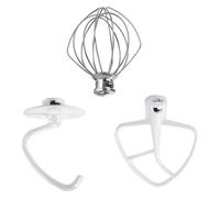 3Pc Mixer Set, Compatible with KitchenAid, K45 K45SS K45WW | KSM7, KSM85, KSM90, KSM95, KSM96, KS97, KN15E1X, KSM75, KSM85PS, KSM88PSQ, KSM97