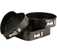 3pc Non Stick Springform Cake Tin Set | Round Heart Square Baking Pans