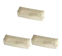 3PC Polka Dot Pencil Case, Soft Fabric Zipper Pouch for Pens