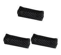 3PC Polka Dot Pencil Case, Soft Fabric Zipper Pouch for Pens