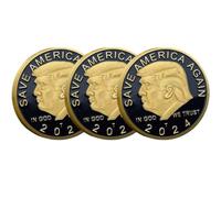 3pc President Donald Trump Coin, Trump 2024 Coin Save America Again Challenge Coin