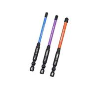 3pc Professional Electrician Bit Set Driver Recommendations High Carbon Steel Construction HRC63 Hardness Antis Black Phosphated Finish Alloys Steel Screwdriver